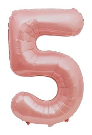 INFLATED Foil Number Balloon 34in 5