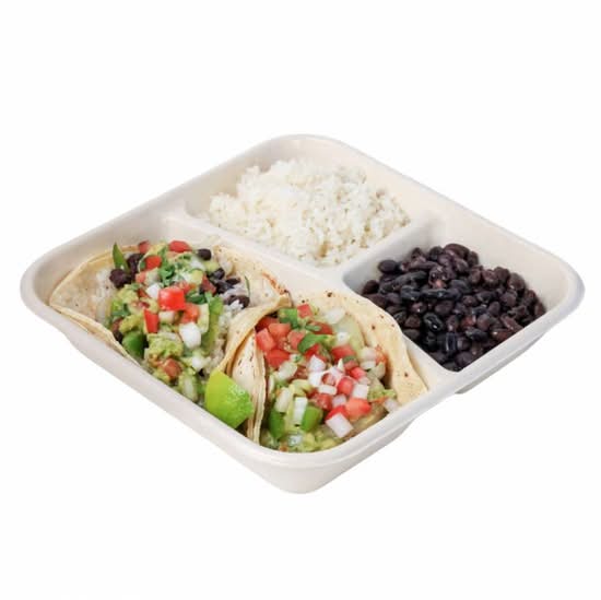 Vegetarian 2 Taco Plate