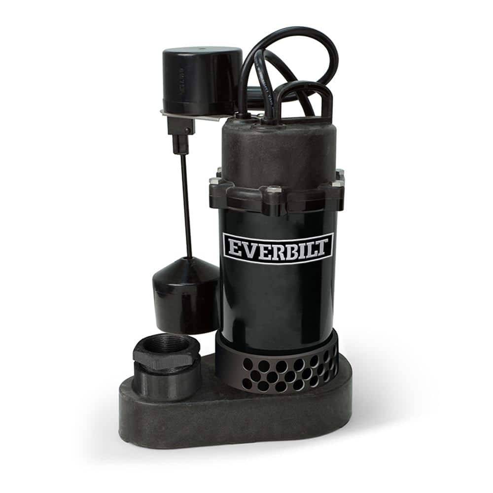 Everbilt 1/4 Hp Aluminum Sump Pump Vertical Switch