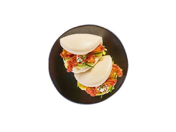 korean fried chicken bao buns