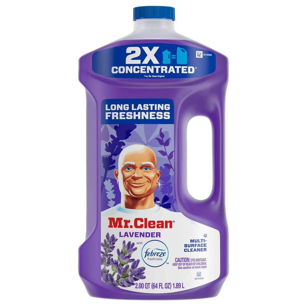 Mr. Clean 2X Concentrated Multi Surface Cleaner With Febreze Lavender Scent Multi Surface Cleaner (64 fl oz)