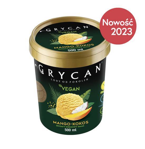 Lody Grycan Vegan Mango-Kokos (500 ml)