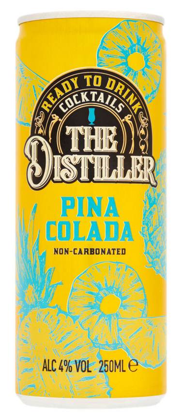 The Distiller Pina Colada, Ready To Drink Cocktail (250ml)