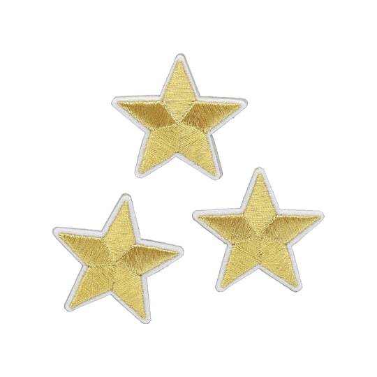 Gold Star Iron On Patches, 3Ct. By Make Market