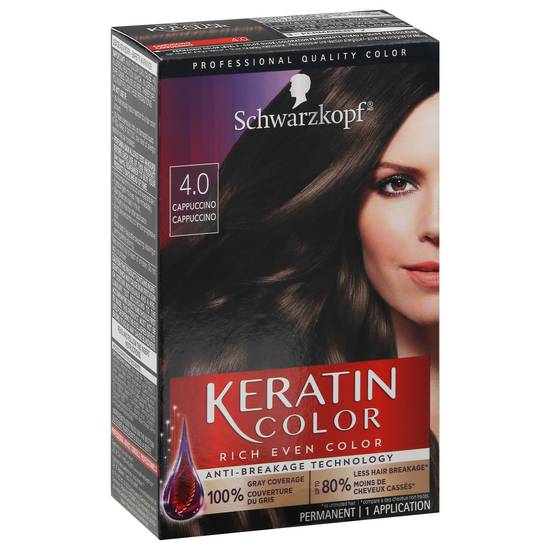 Schwarzkopf 4.0 Cappuccino Keratin Permanent Hair Color