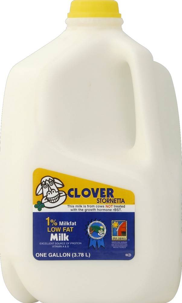 Clover Stornetta 1% Lowfat Milk (127.82 fl oz)
