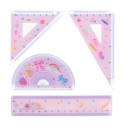 Treasure Box 4-Piece Ruler Kit By Creatology