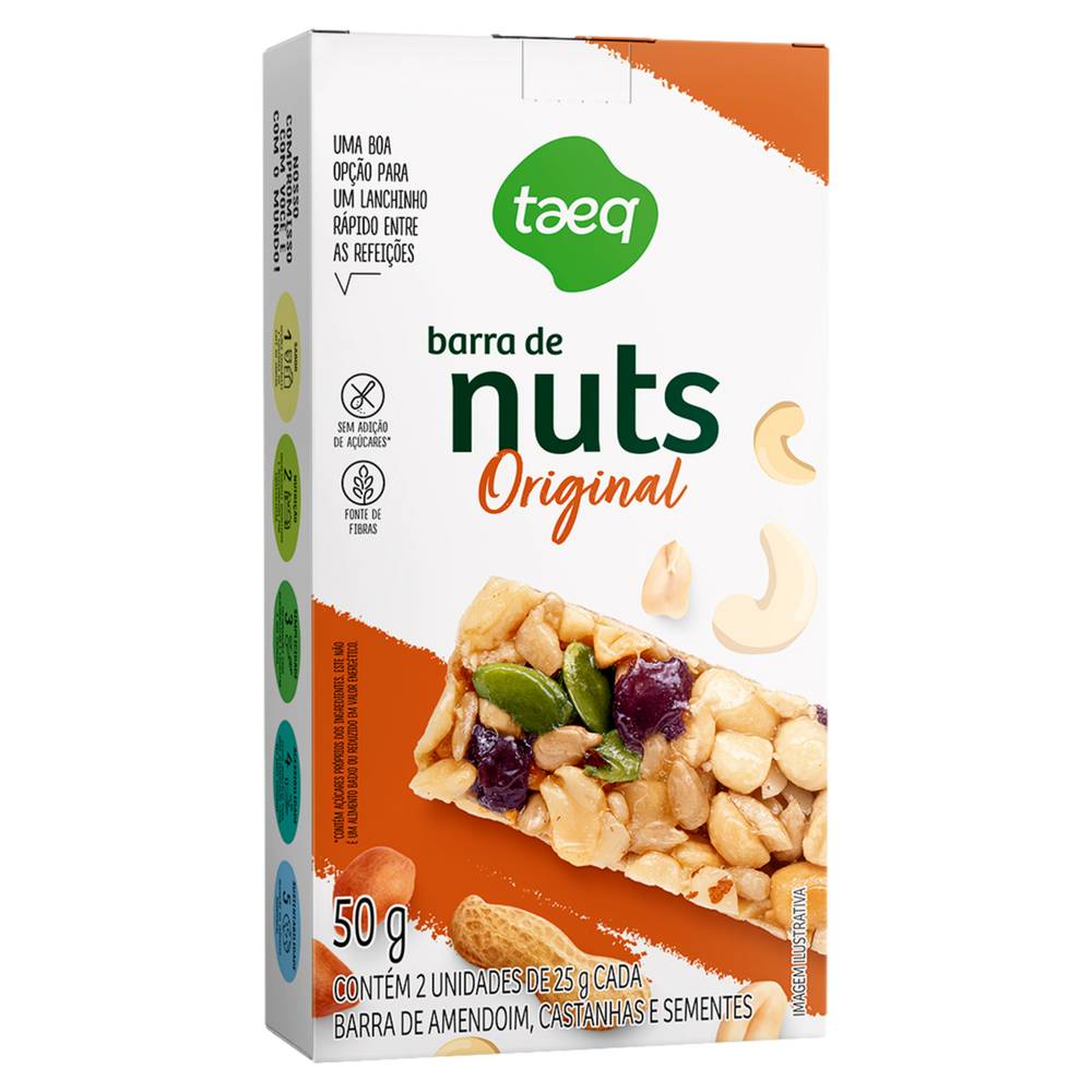Taeq barra de nuts original (2 un, 50 g)