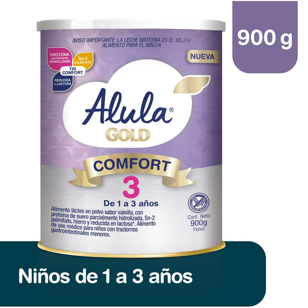 Alula Gold Comfort 3 Alimento Lácteo En Polvo (900 Gr) (Vanilla)