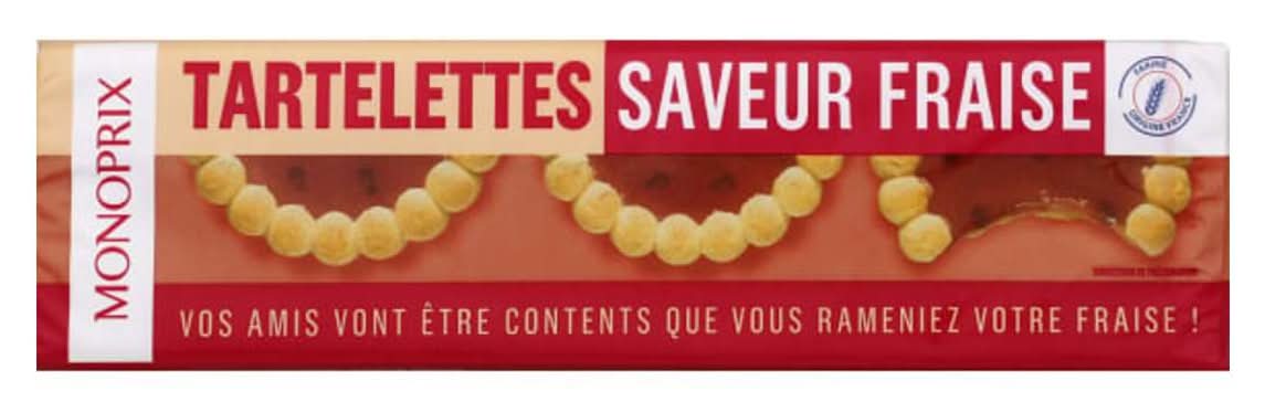 Monoprix - Tartelettes, fraise (150g)
