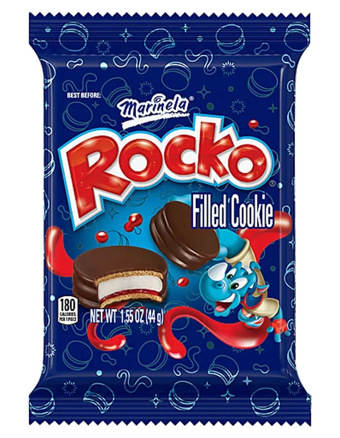 Marinela Rocko Strawberry and Marshmallow Filled Cookie