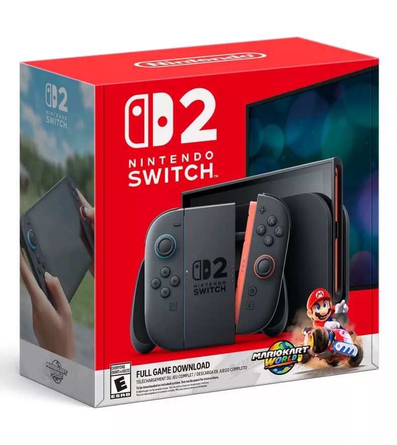 Nintendo Nintendo Switch 2 + Mario Kart World Pre-Cargado único color