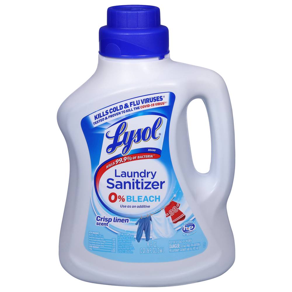 Lysol Laundry Sanitizer 0% Bleach Crisp Linen Scent