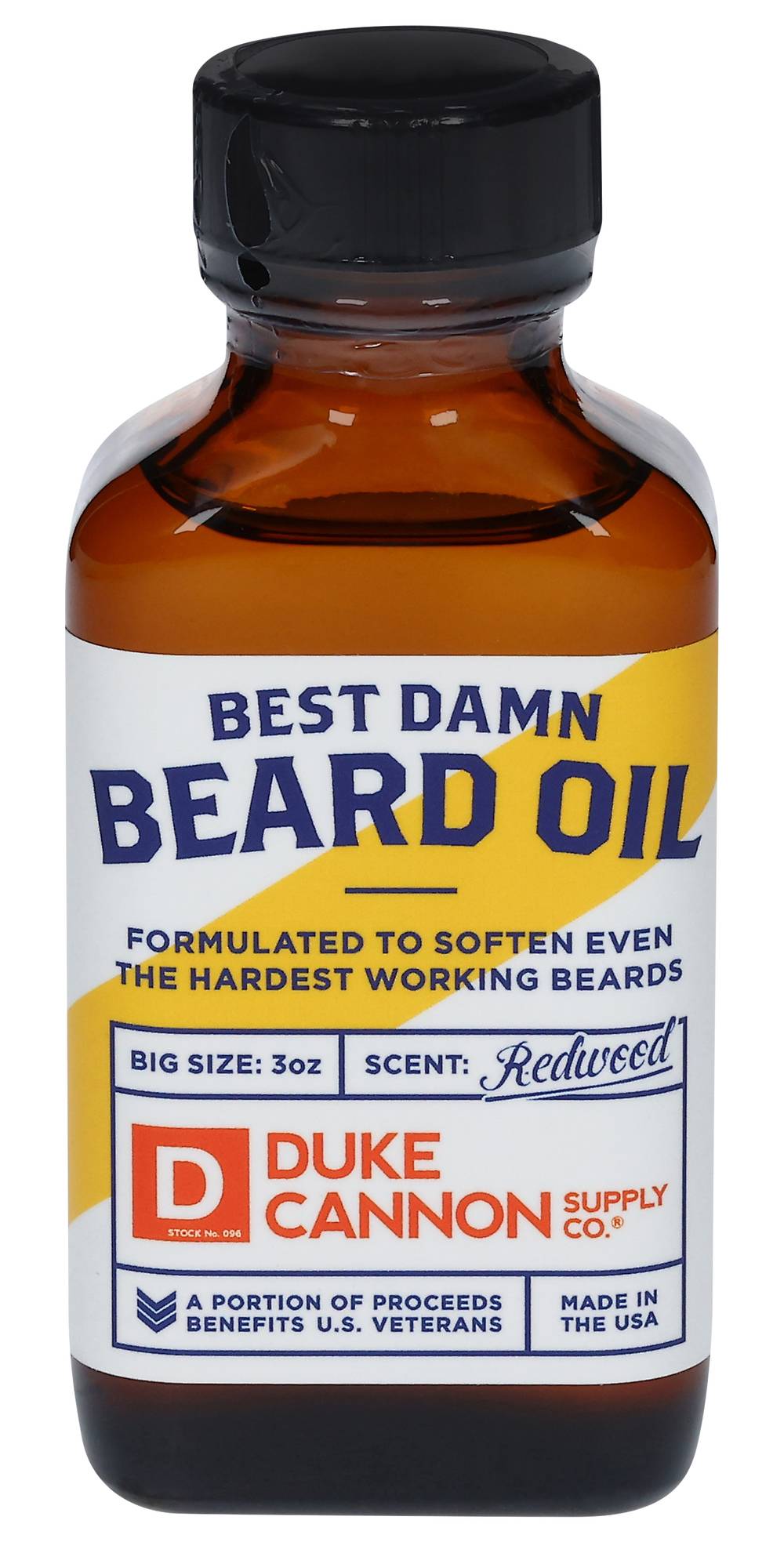 Duke Cannon Best Damn Redwood Beard Oil (3 oz)