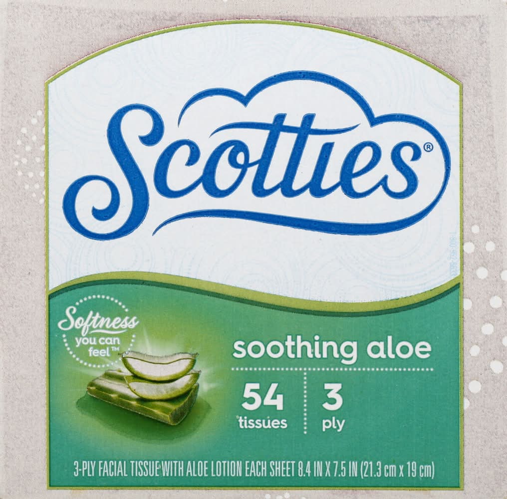 Scotties Soothing Aloe 3-ply Facial Tissue (1.1 oz, 54 ct)