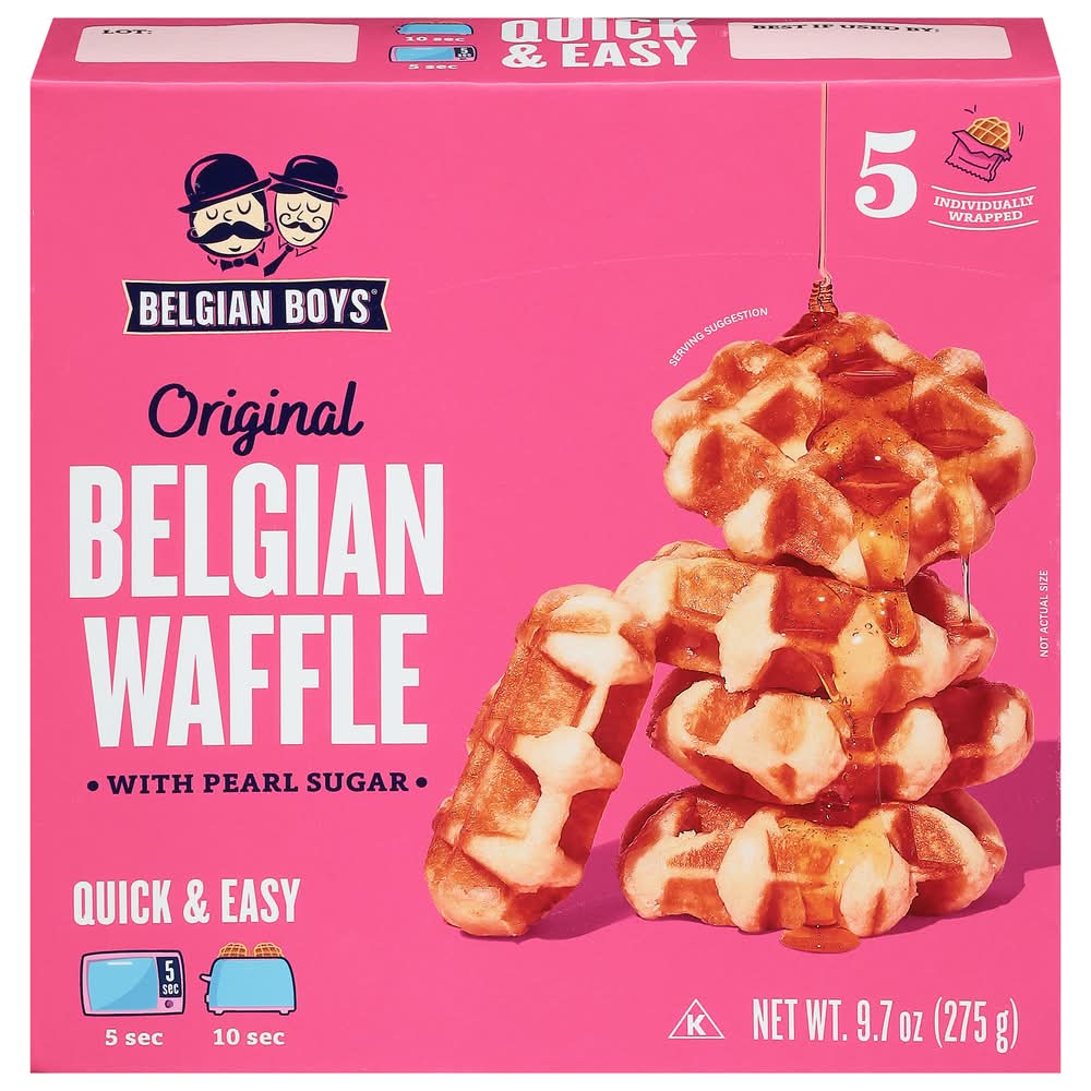 Belgian Boys Original Waffles With Pearl Sugar (0.8 lbs)