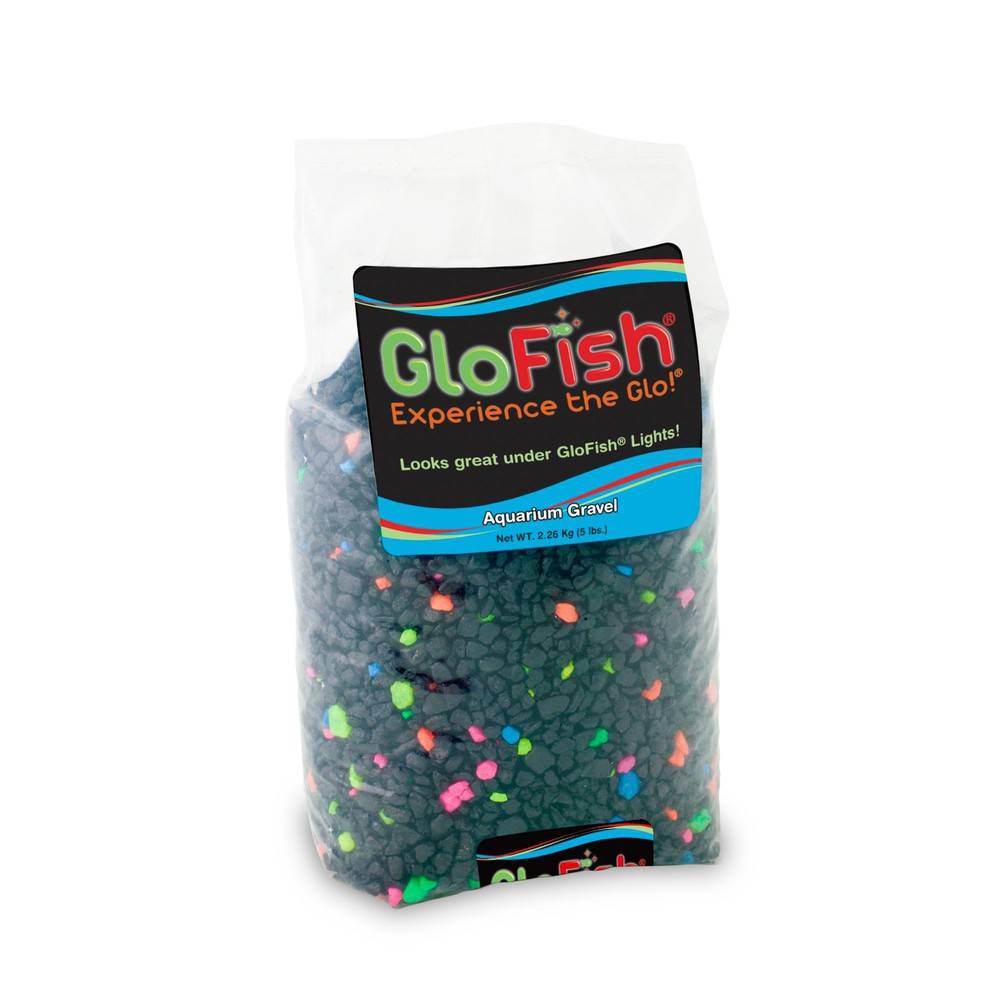 GloFish Black Multi-Color Lagoon Aquarium Gravel