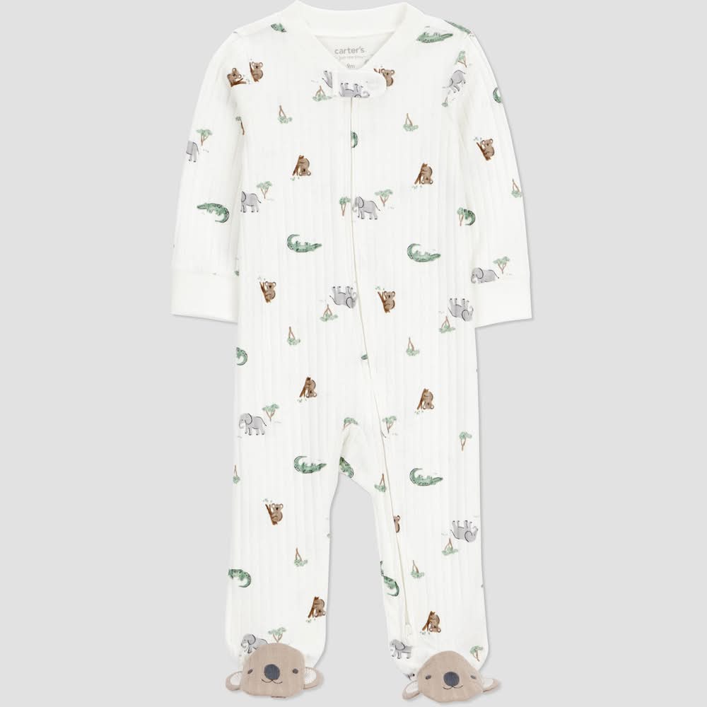 Carter's Just One You Baby Boys' Koala Sleep N' Play Pajama, Men, 9M, Ivory