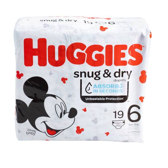 Panales Desechables Huggies Snug&Dry S6 19 und