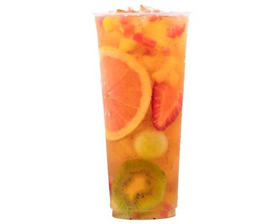 R1 Fresh mixed fruit Oolong tea (24 oz)