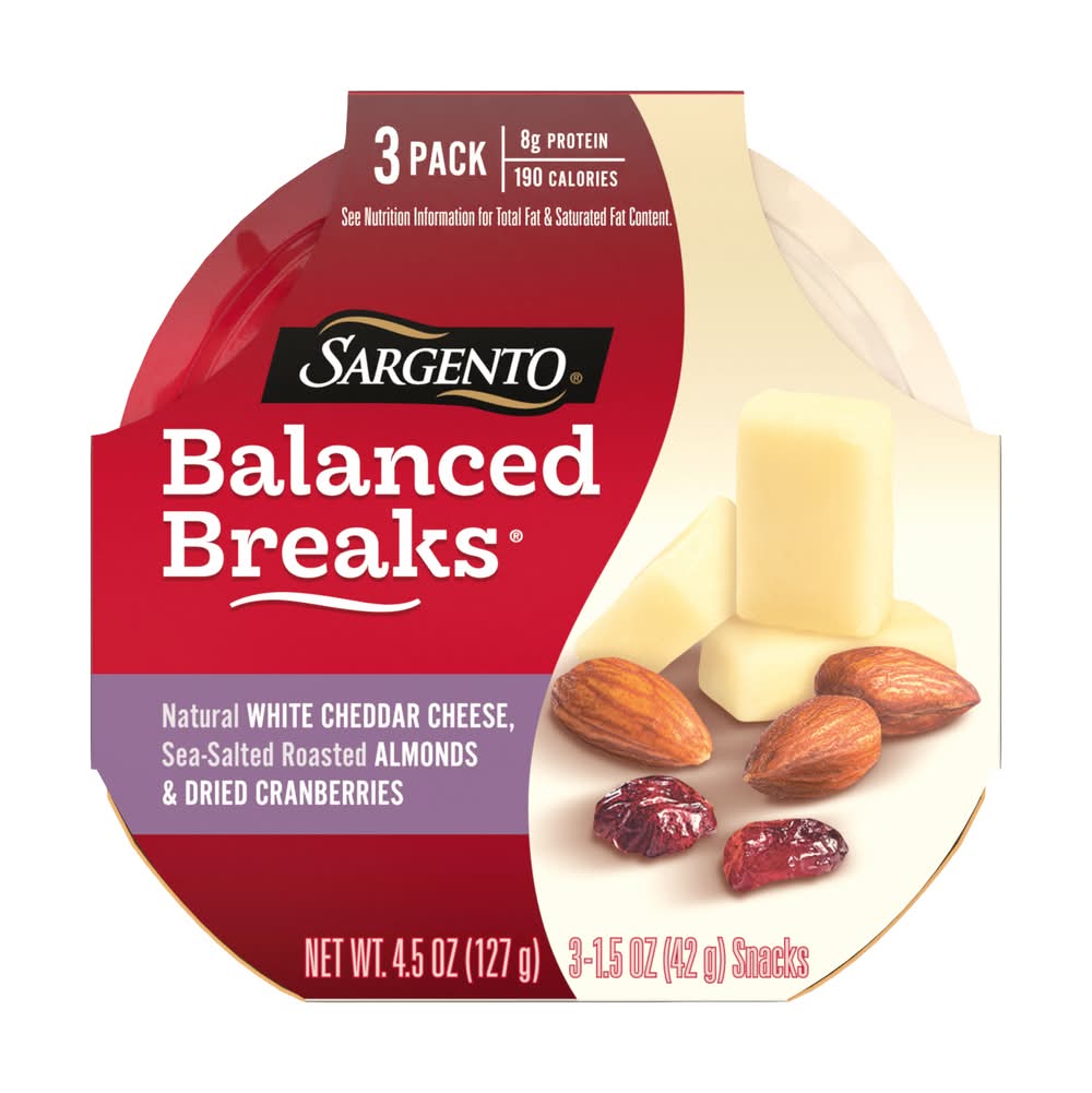 Sargento Balanced Breaks Assorted Snack pack (3 x 1.5 oz)
