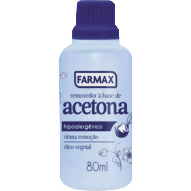 Farmax removedor de esmalte à base de acetona (80ml)