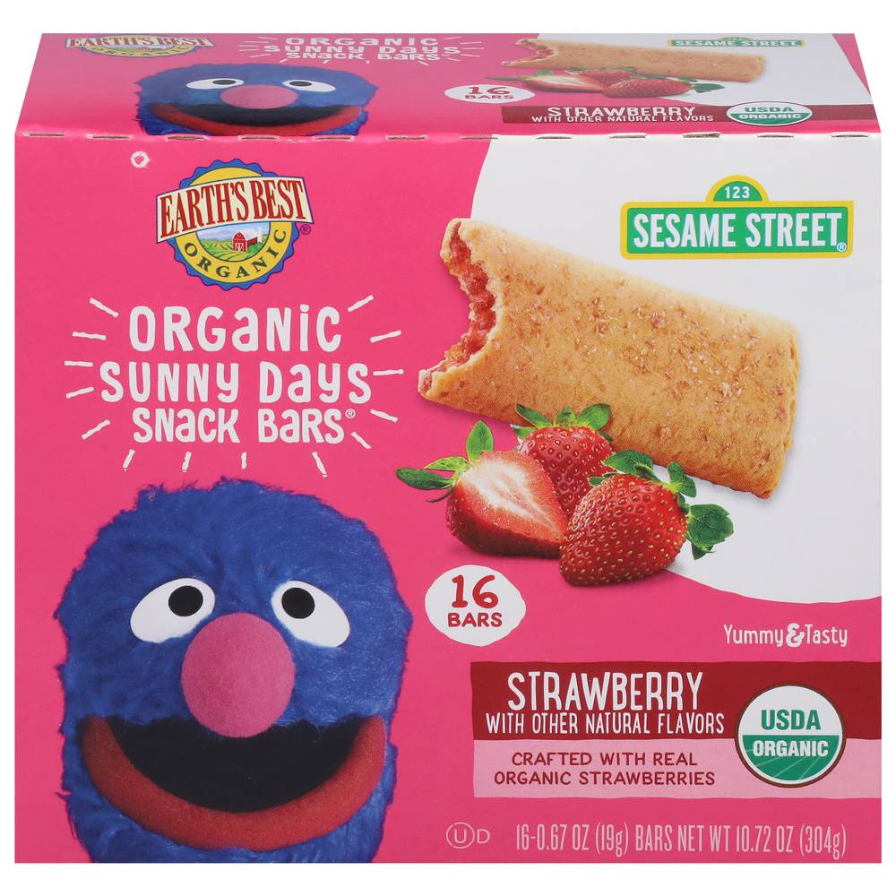 Earth's Best Organic Sunny Days Strawberry Snack Bars (342 g)