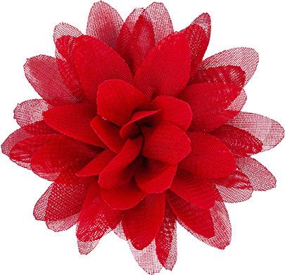 Play On Cat Chiffon Flower Accessory, Red