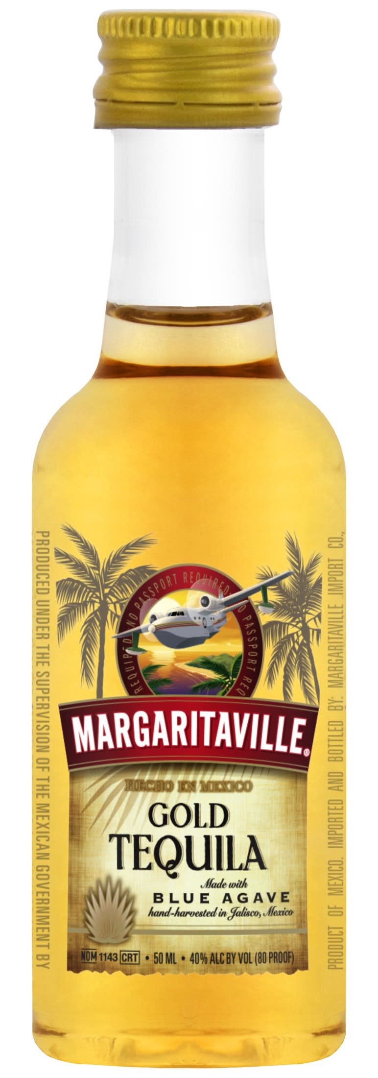 Margaritaville Gold Tequila 80 Proof (50 ml)