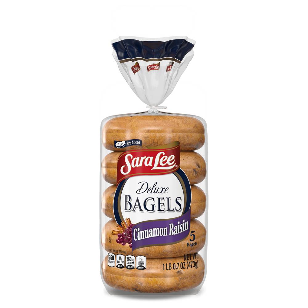 Sara Lee Cinnamon Raisin Deluxe Bagels (4 oz)