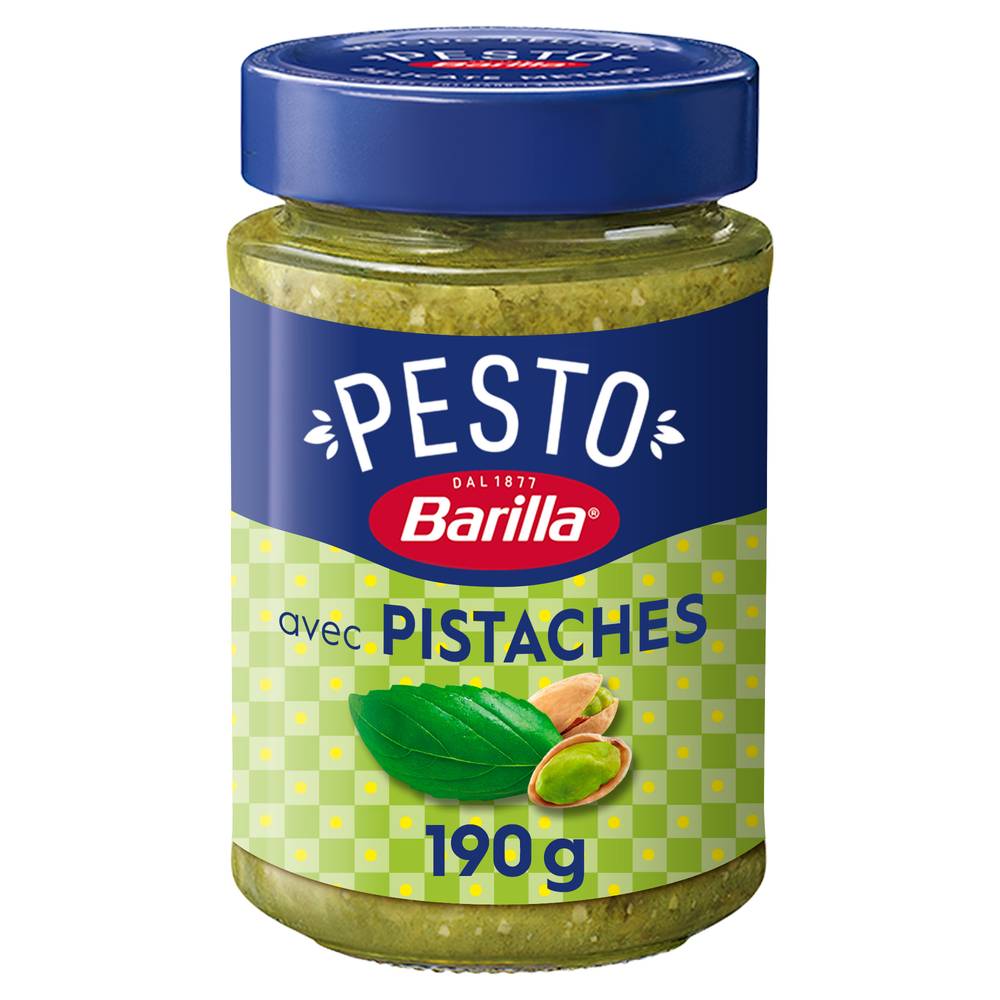 Barilla - Sauce pesto avec basilic et pistaches (190g)