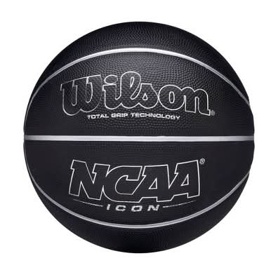 Wilson Ncaa Icon Basketball, 7, Black