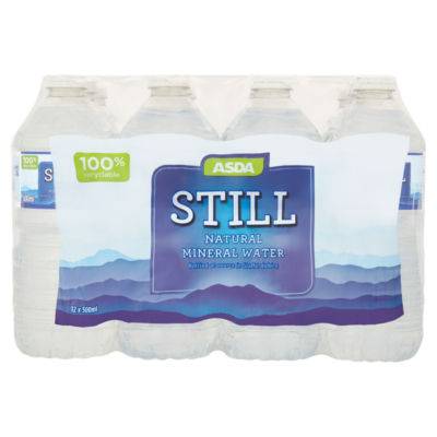 ASDA Still Natural Mineral Water (12 x 500ml)