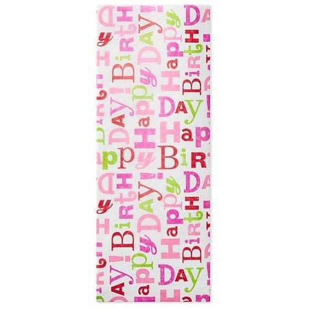 Hallmark Tissue Paper Pink Happy Birthday (4 ct)
