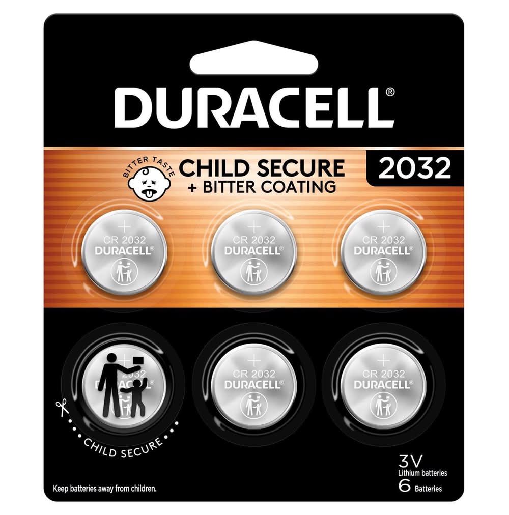 Duracell Lithium Coin 2032 3 V 265 Mah Security And Electronic Battery 6 Pk
