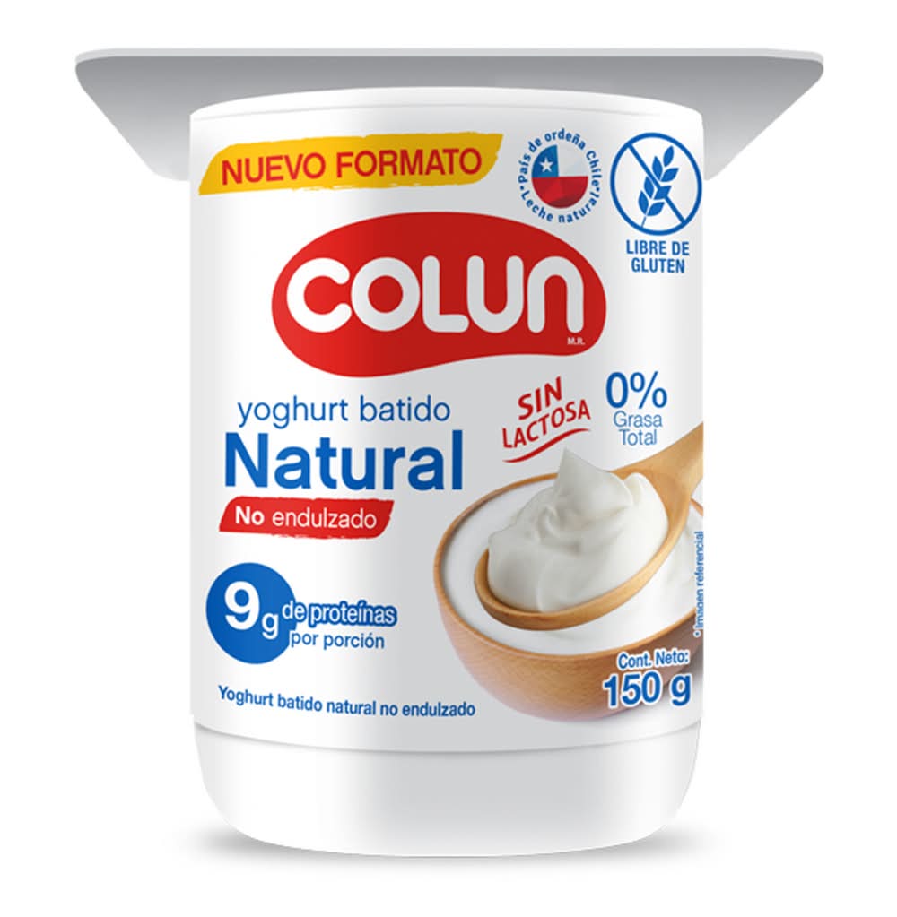 Colun · Yoghurt batido natural (150 g)