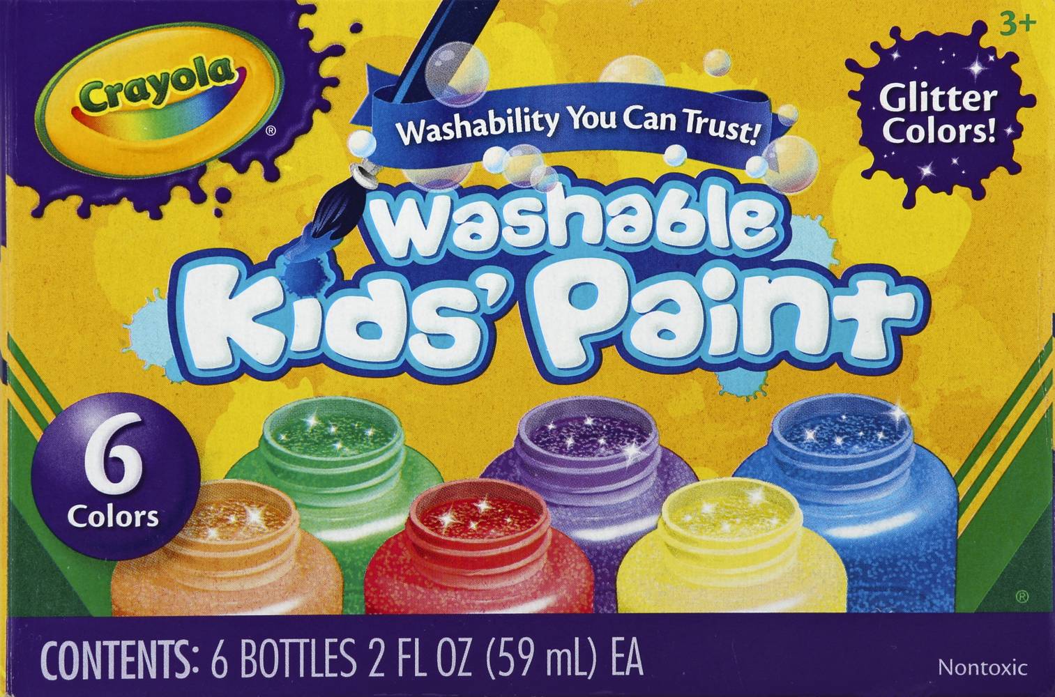 Crayola Glitter Washable Kids Paint (12.5 oz)