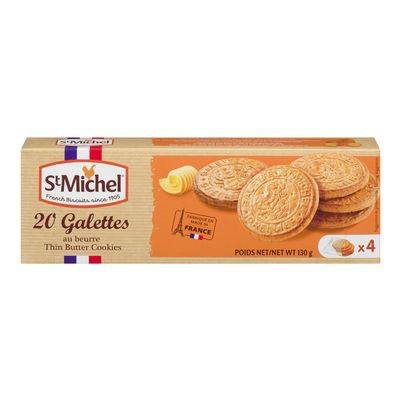 St michel biscuits galettes au beurre (130 g) - thin butter cookies (130 g)