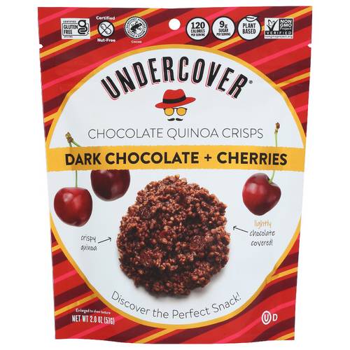 Undercover Quinoa Dark Chocolate & Cherries Quinoa Crisps