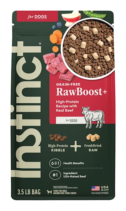 Instinct Raw Boost Grain Free Recipe with Real Beef Natural Dry Dog Food, 3.5 lbs.