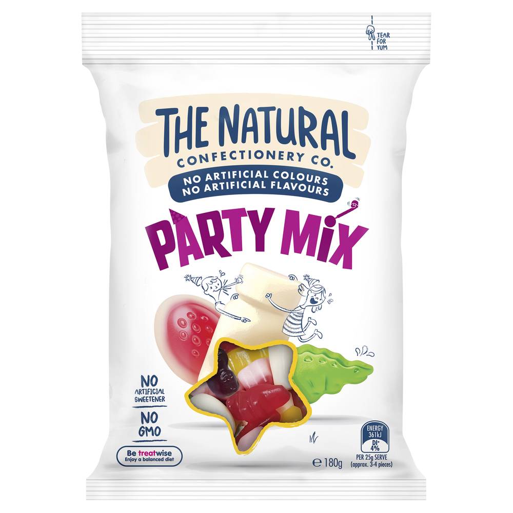 The Natural Confectionery Co. Party Mix Lollies (180g)