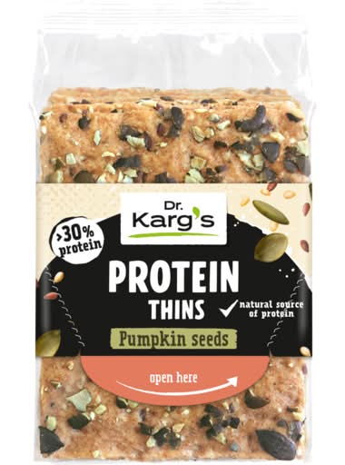 Dr Karg's Protein Thins Pumpkin Seeds 150g
