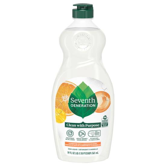 Seventh Generation Clementine Zest & Lemongrass Dish Liquid
