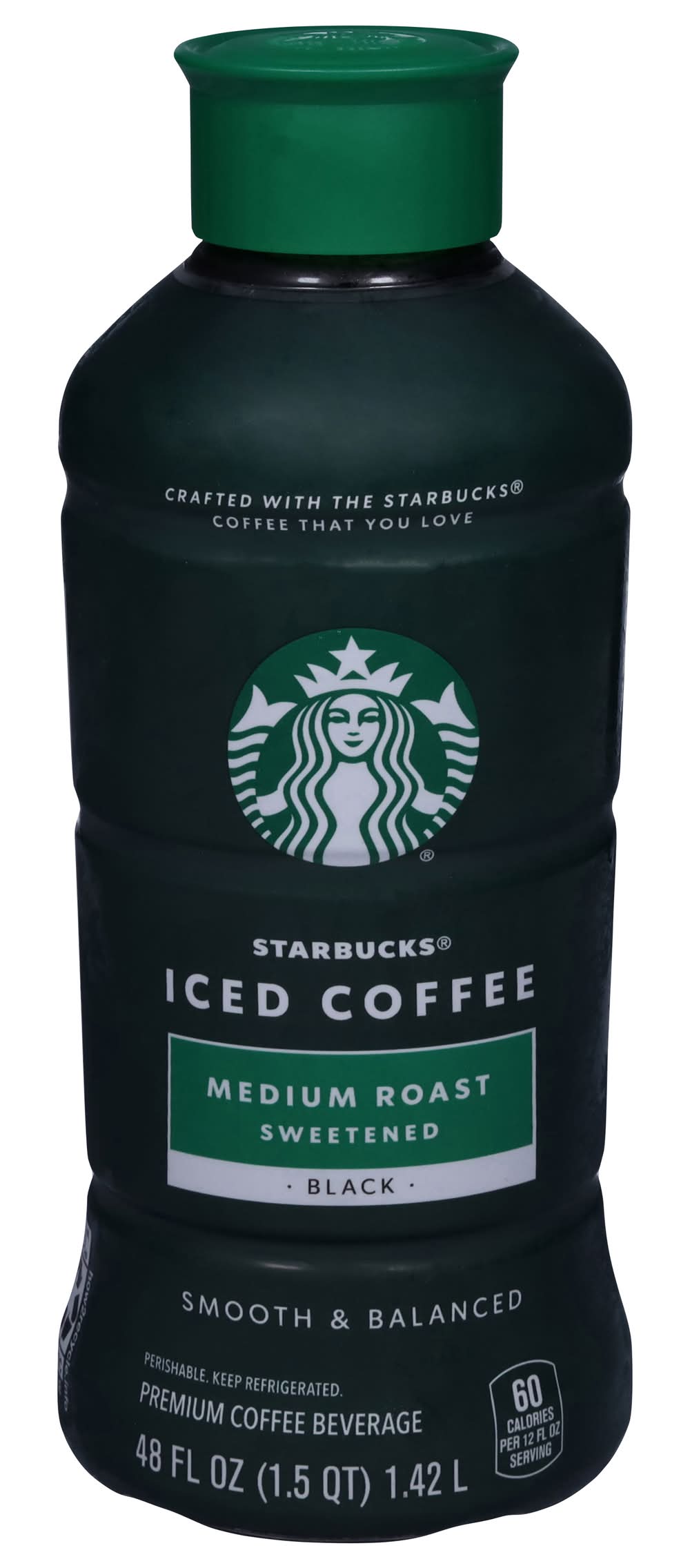 Starbucks Smooth & Balanced Medium Roast Sweetened Black Iced Coffee (48 fl oz)