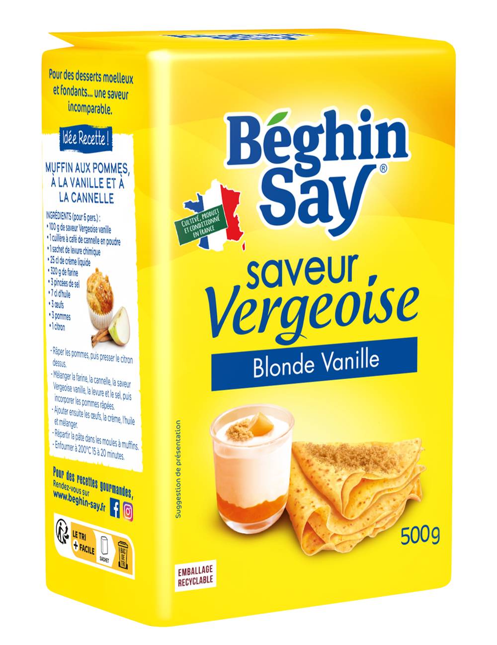 Béghin Say - Saveur vergeoise sucrière, blonde vanille (500g)