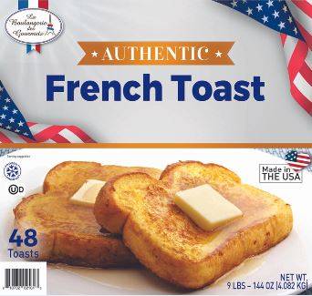 Frozen La Boulangerie des Gourmets - Authentic French Toast - 48 Ct (1X48|1 Unit per Case)