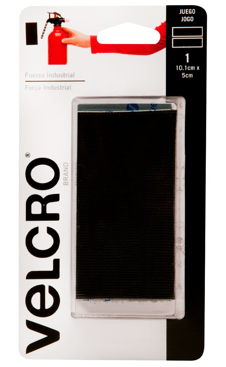 Velcro · Sujetadores adhesivos 10.1 cm x 5 cm color negro (100 g)