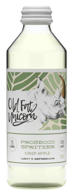 Old Fat Unicorn Crisp Apple Prosecco Spritzer Bottle 300Ml