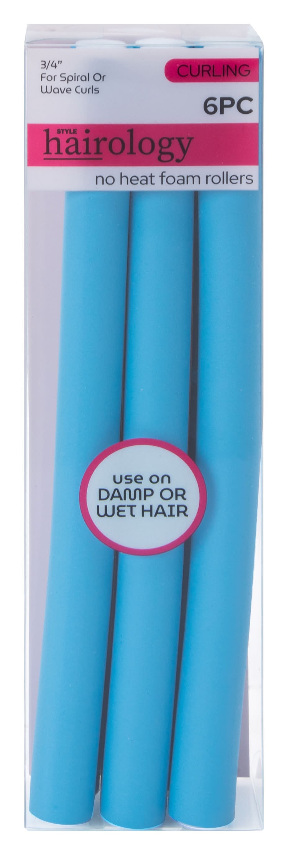 3/4in No Heat Foam Rollers 6-Pack