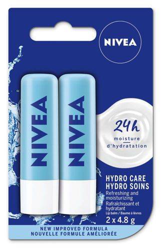 Nivea duo de soins hydratants pour les lèvres (2 x 4,8 g) - lip care hydro-care duo (2 x 4.8 g)